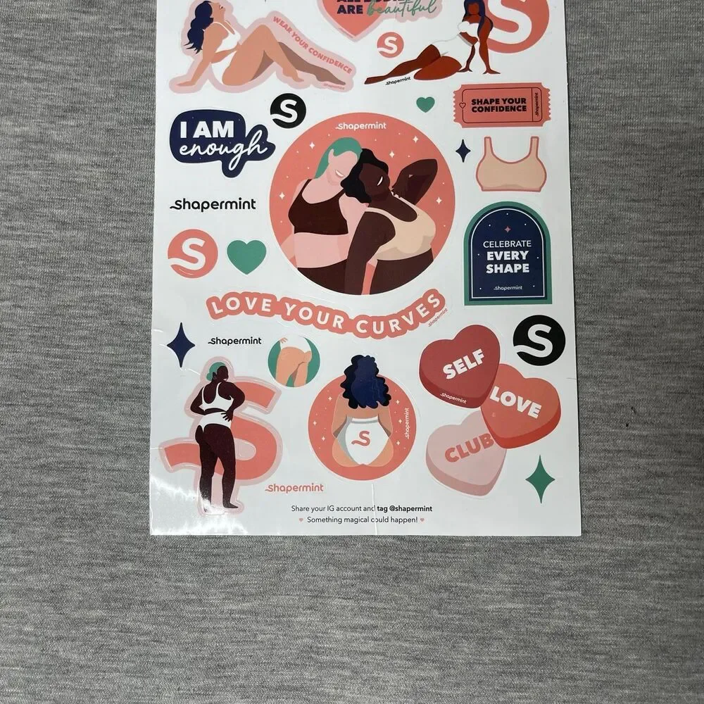Truekind Shapermint Womanhood Positivity Stickers